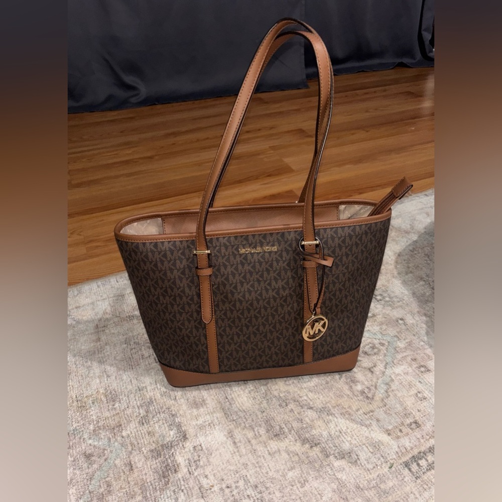 Michael Kors Monogram Brown Tote